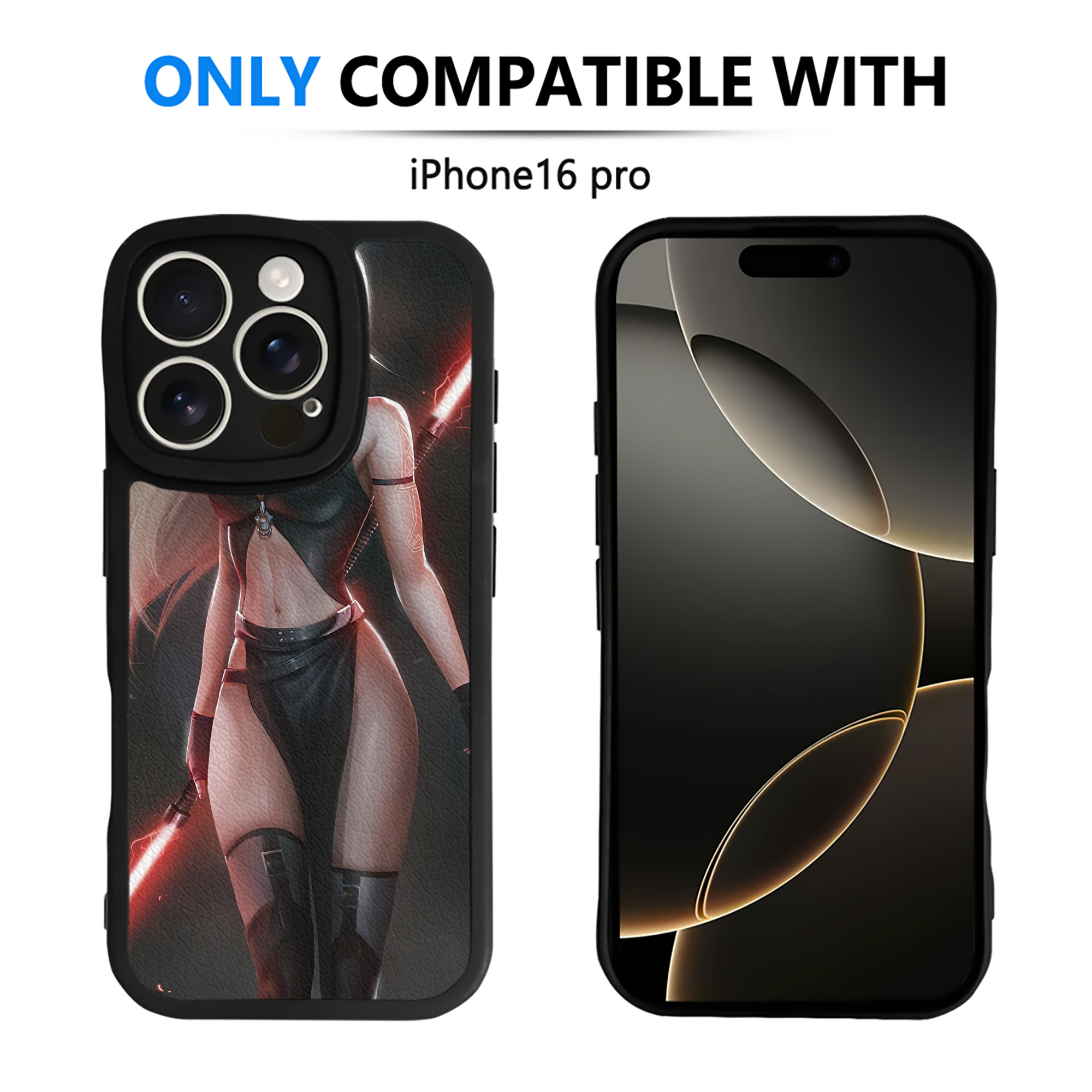 （画像用） スター・ウォーズ Star Wars 【iPhone 16シリーズ対応】シリコンスマホケース（レザー調） 材質：シリコン